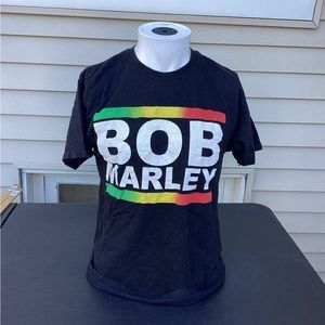 Bob Marley T-Shirt Men's Medium M Short Sleeve Crew Neck Graphic Black